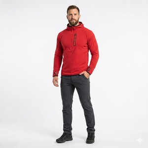 oferta ! climbing hoodie rojo